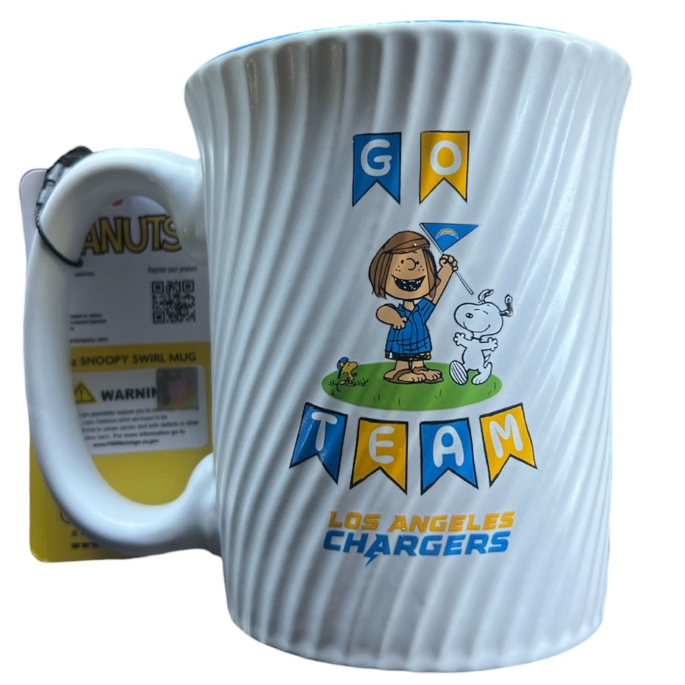 Los Angeles Chargers 15oz Snoopy Swirl Mug